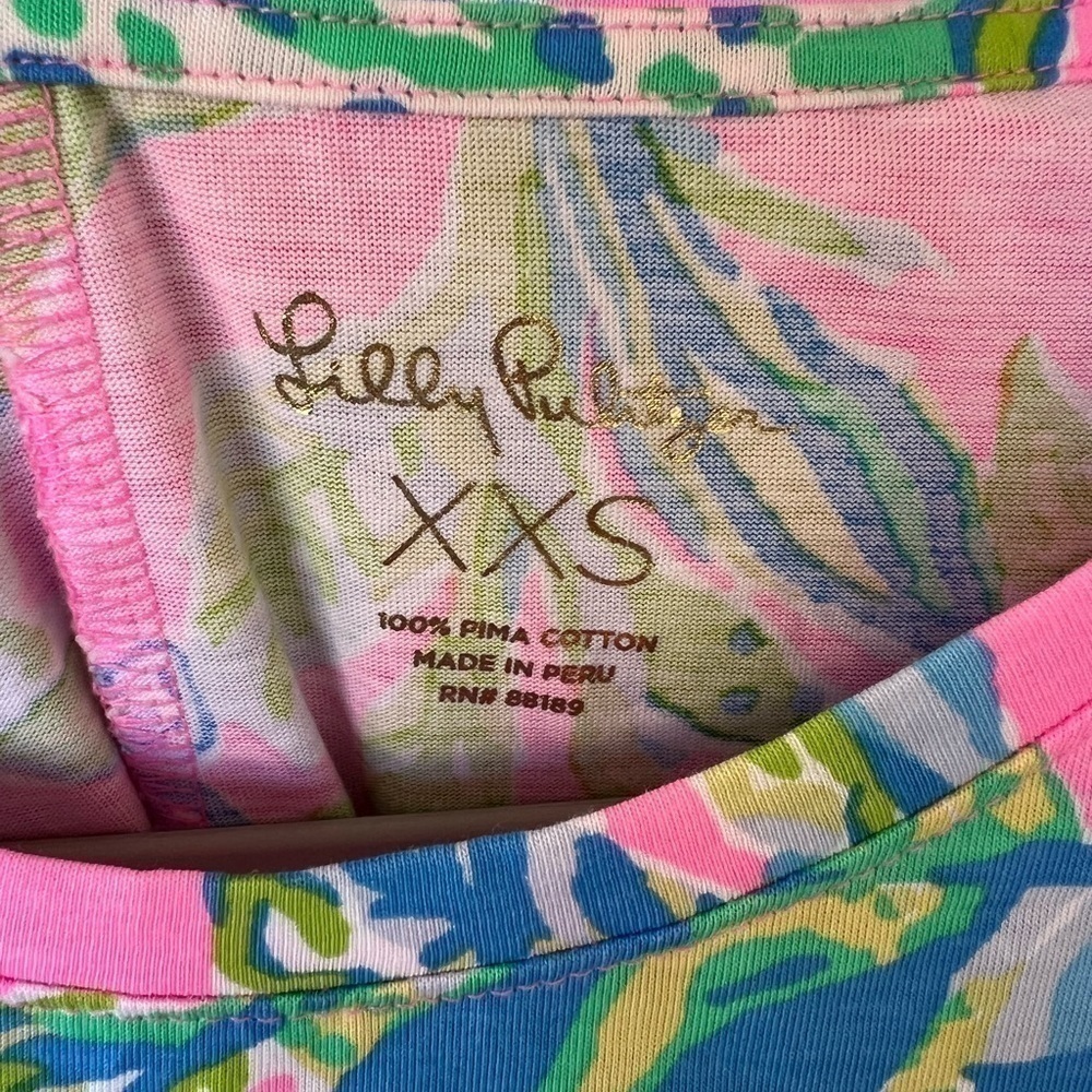 Lilly Pulitzer Floral Print T Shirt Dress - Picture 6 of 10